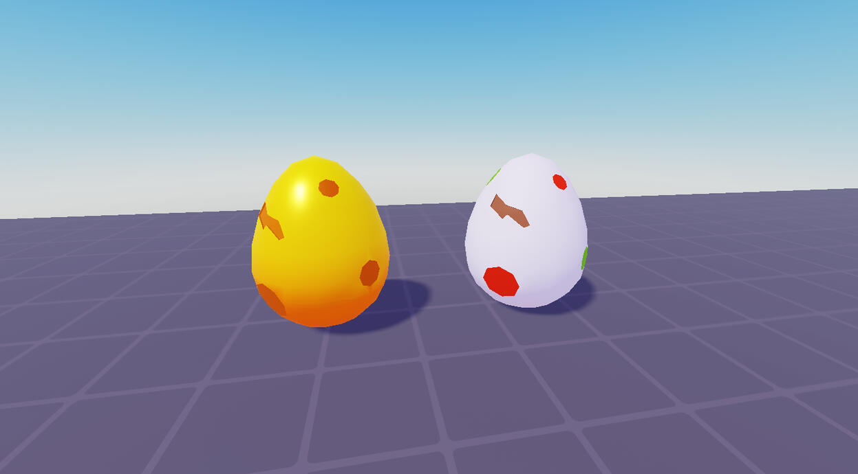 Egg Low Poly and Golder