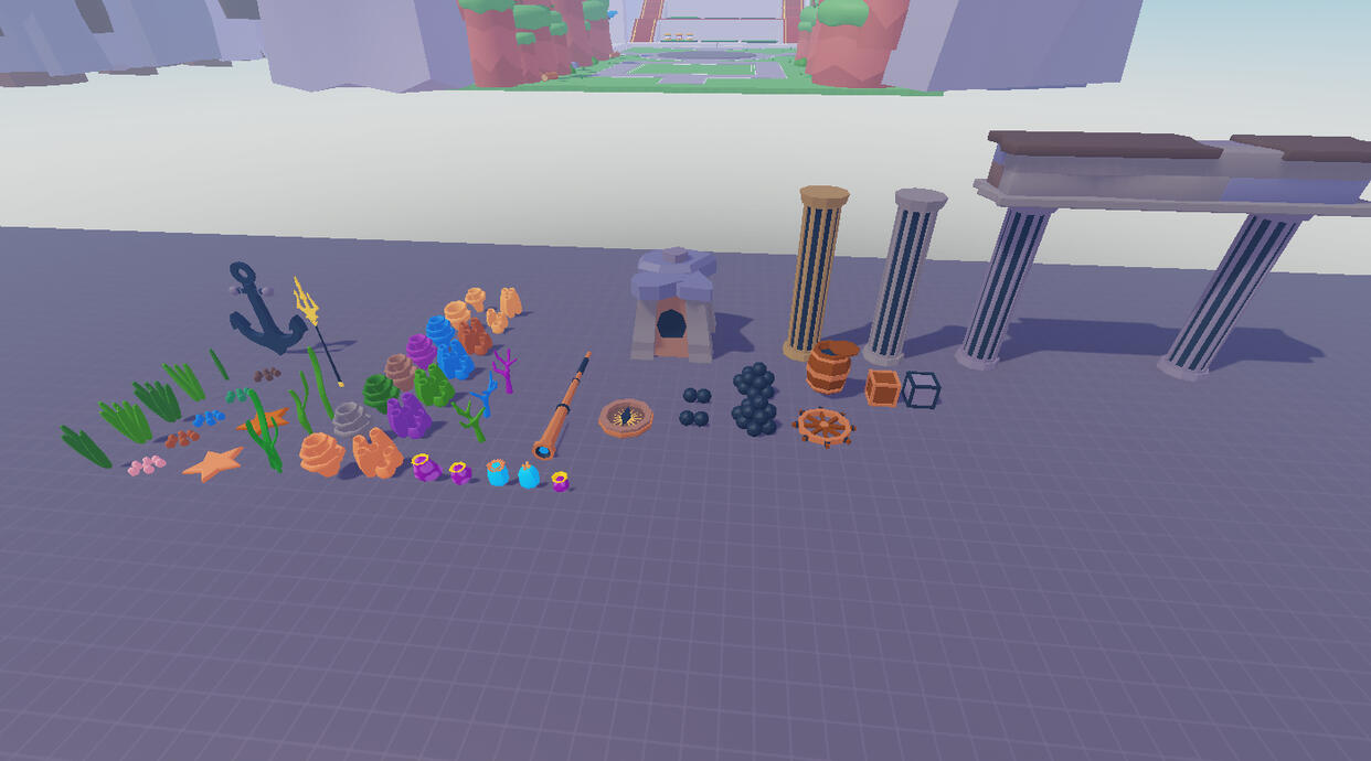 Assets Underwater/Atlantis Low Poly