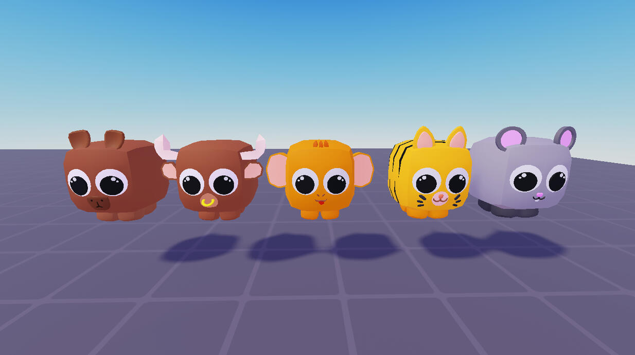 Golden Pets Low Poly
